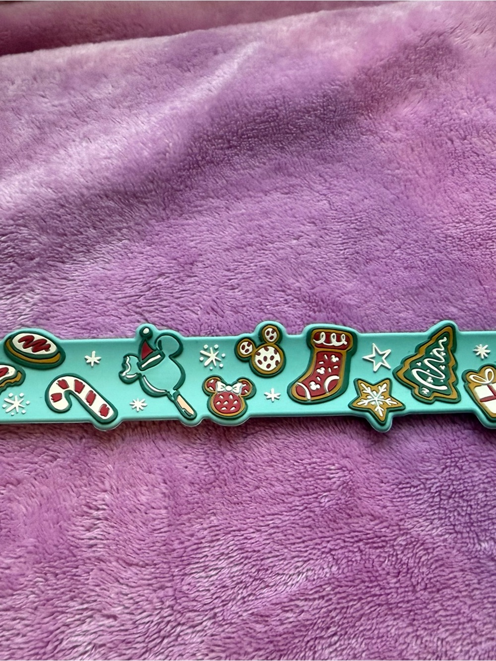 Disney Parks Christmas Theme Slap Bracelet